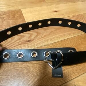 Black Heart Buckle Belt